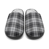 Douglas Grey Modern Tartan Slippers